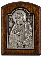 Икона преподобный Серафим Саровский (серебрение)