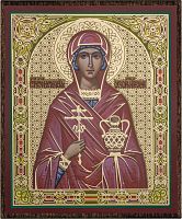 Икона "Святая великомученица Анастасия Узорешительница" (на дереве с золотым тиснением, 80х60 мм)