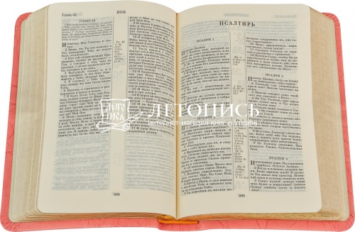 Библия в кожаном переплете, золотой обрез (арт.11017) фото 6