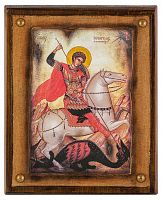 Греческая икона святой великомученник Георгий Победоносец
