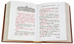 Святое Евангелие на церковнославянском языке в кожаном переплете