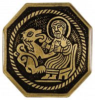 Магнит православный «Святой Герасим» из латуни