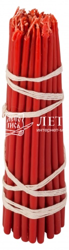 Свечи "Маканые красные" № 30, 50 шт. (содержание воска не менее 75% арт. 14034) фото 2
