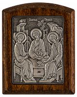 Икона Пресвятая Троица (серебрение)