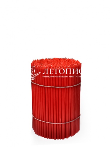 Красные восковые свечи "Калужские" № 140 - 1 кг, 350 шт., станочные фото 3