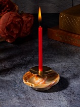 Подсвечник декоративный из оникса 6х4 см с иглой для свечей