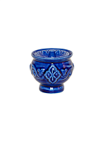 Лампада настольная керамическая "Мария" синяя
