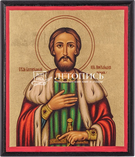 Икона греческая "Александр Невский" (арт. 15452)