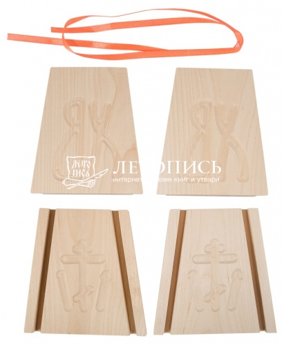 Пасочница деревянная "Славянская" в упаковке с лентой, объем 500 мл. (арт. №10054) фото 3