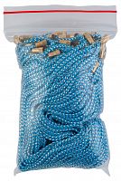 Гайтан люрекс на закрутке (цвет серебро-голубой, 1,5 мм., 60 см., 50 шт)