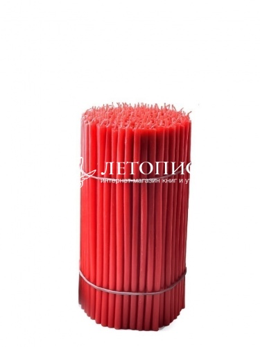 Красные восковые свечи "Калужские" № 80 - 1 кг, 200 шт., станочные фото 3