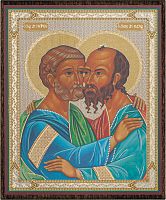 Икона святых апостолов Петра и Павла (оргалит, 120х100 мм)