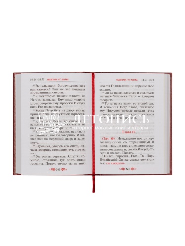 Святое Евангелие с выделением слов Спасителя (с цветными вклейками)  (Арт. 01378) фото 4