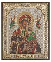 Икона Божией Матери "Страстная" (оргалит, 120х100 мм)