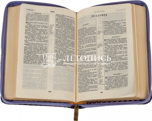 Библия в декоративном переплете на молнии, золотой обрез (арт. 09523) фото 2