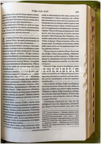 Библия в кожаном переплете на молнии, современный русский перевод (арт.11127) фото 7