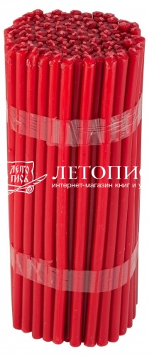 Красные восковые свечи "Калужские" № 20 - 2 кг, 108 шт., станочные фото 2