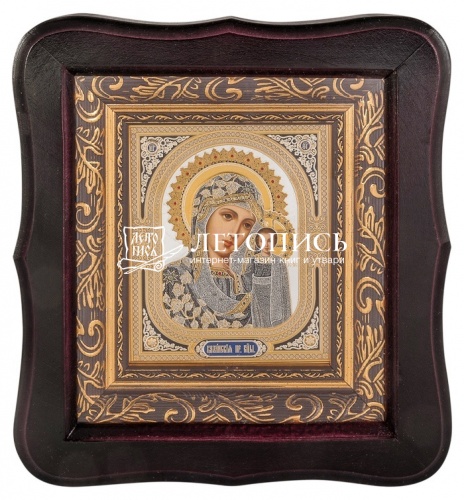Икона Божией Матери "Казанская" в фигурной деревянной рамке фото 2