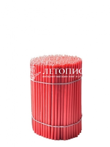 Красные восковые свечи "Калужские" № 120 - 1 кг, 300 шт., станочные фото 3