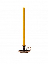 Подсвечник церковный металлический медь с ручкой, подсвечник для свечи религиозный, d - 10 мм под свечу