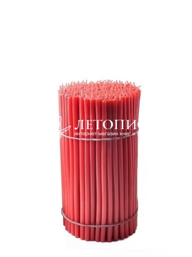 Красные восковые свечи "Калужские" № 100 - 1 кг, 250 шт., станочные фото 3