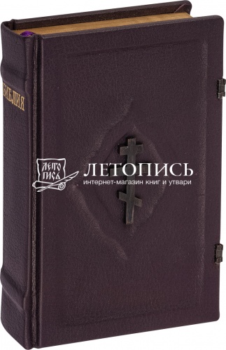 Библия в кожаном переплете, золотой обрез (арт.11043)