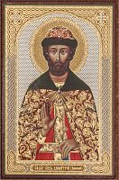 Икона "Святой благоверный князь Димитрий Донской" (оргалит, 90х60 мм)