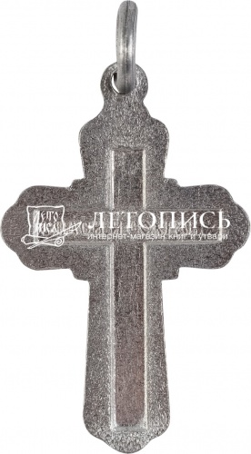 Крест нательный металлический, (цвет «синий»), 10 штук (арт. 15889) фото 2