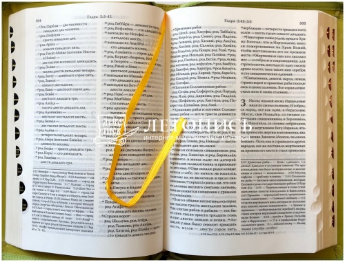 Библия в кожаном переплете на молнии, современный русский перевод (арт.11127) фото 8