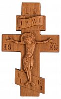 Крест нательный из дерева с распятием (50х30 мм) (арт. 10001)