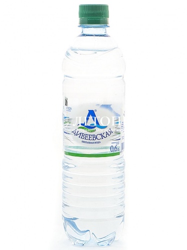 Вода Дивеевская артезианская 6 бутылок по 0,6 л (питьевая, негазированная, упаковка)