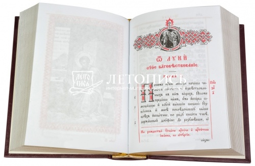 Библия в кожаном переплете с металлической накладкой "Златоустовская гравюра" (арт. 08601) фото 2