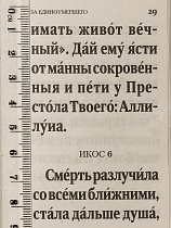 Акафист за единоумершего. С приложением чина литии, совершаемой мирянином. (арт. 21285)