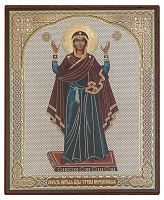 Икона Божией Матери "Нерушимая стена" (оргалит, 120х100 мм)