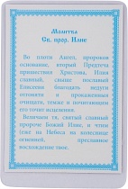 Икона "Святой Пророк Илия" (ламинированная с золотым тиснением, 90х60 мм)