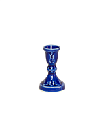 Подсвечник церковный керамический Колокольчик синий, подсвечник для свечи религиозный, d - 13 мм под свечу