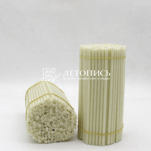 Свечи восковые Белые №80, 1 кг (церковные, содержание пчелиного воска не менее 50%)