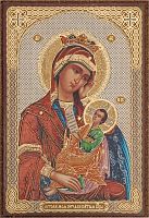 Икона Божией Матери "Утоли моя печали" (оргалит, 90х60 мм)