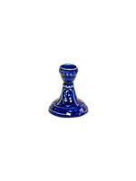 Подсвечник церковный керамический Классический синий, подсвечник для свечи религиозный, d - 10 мм под свечу