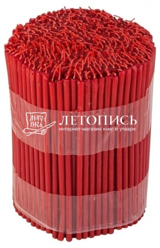 Свечи восковые Козельские красные № 80, 2 кг (церковные, содержание воска не менее 40%) фото 2