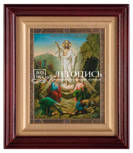 Киот с иконой  "Воскресение Христово"