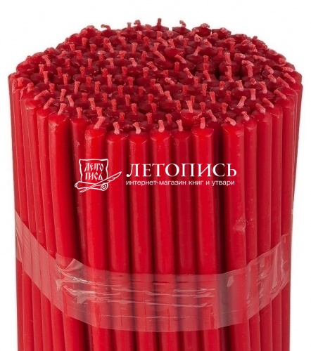 Красные восковые свечи "Калужские" № 30 - 2 кг, 150 шт., станочные фото 3