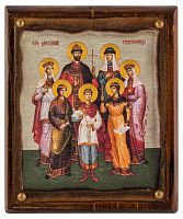Греческая икона святых Царственных мученников
