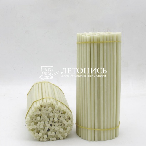 Свечи восковые Белые №60, 1 кг (церковные, содержание пчелиного воска не менее 50%)
