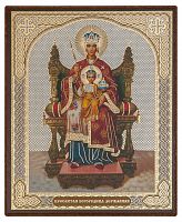 Икона Божией Матери "Державная" (оргалит, 120х100 мм)