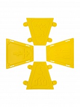 Пасочница разборная, форма из пищевой пластмассы. Формочка для кулича из творога (арт. 20666)