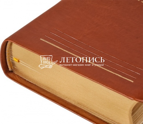 Библия в синодальном переводе, малый формат, кожаный переплет, золотой обрез (арт.09708) фото 3
