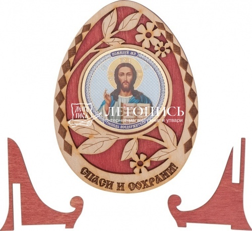 Благословение дома в форме яйца с иконой "Господь Вседержитель" фото 3