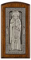 Икона святой преподобный Сергий Радонежский, Чудотворец, ростовая (серебрение)