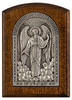 Икона Ангел Хранитель с молитвой (серебрение)